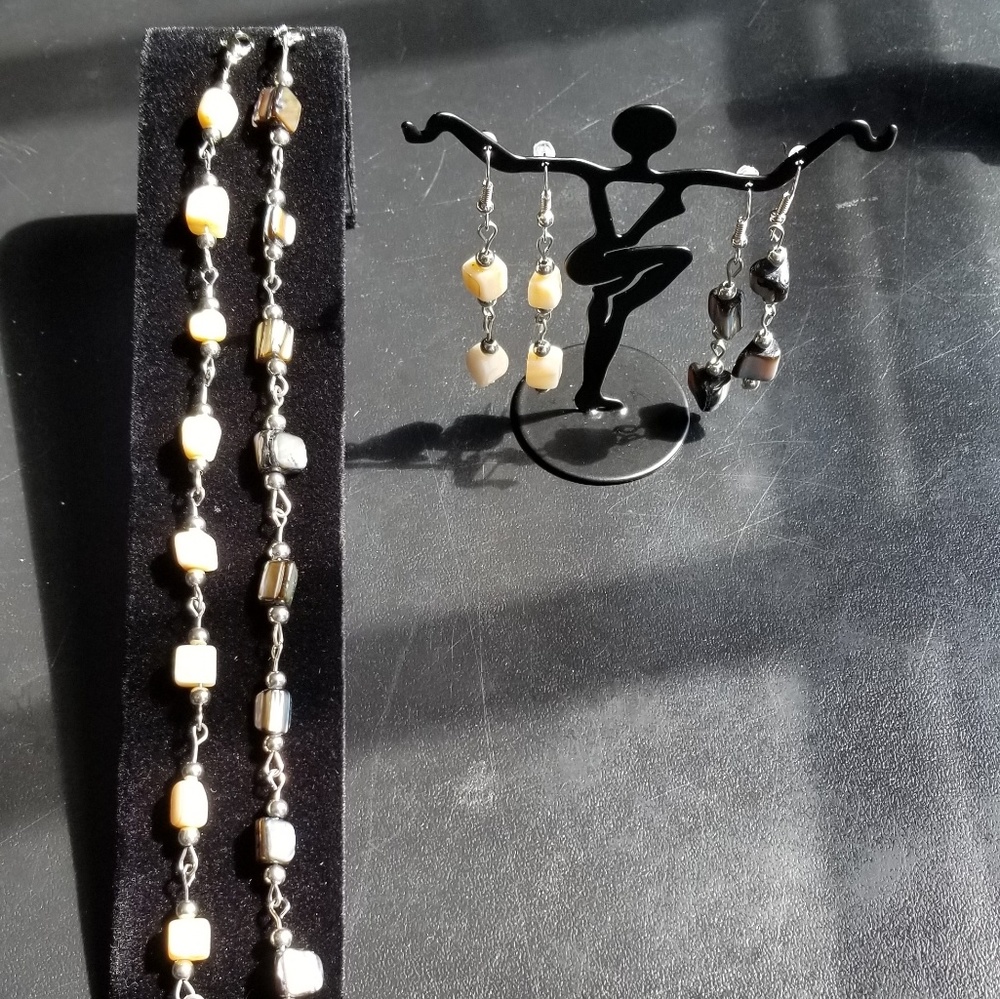2 sets of earrings and bracelets